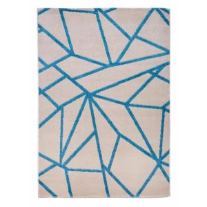 Barcelona E738_FMA61 bézs geometriai mintás szőnyeg 120x170 cm