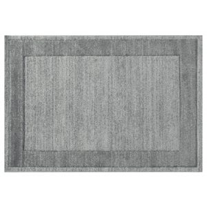 Efes 7437 szürke sima keretes szőnyeg  80x150 cm - UTOLSÓ DARAB!
