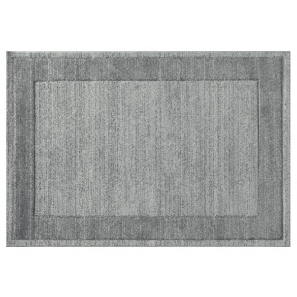 Efes 7437 szürke sima keretes szőnyeg  80x150 cm - UTOLSÓ DARAB!
