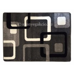 Fekete-szürke kockás szőnyeg  60x220 cm