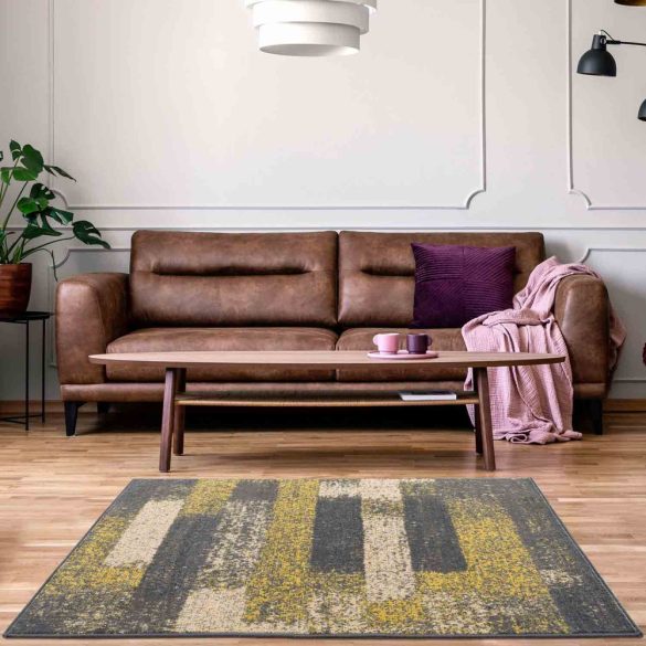 Gustavo 3197 sárga modern mintás szőnyeg 200x290 cm