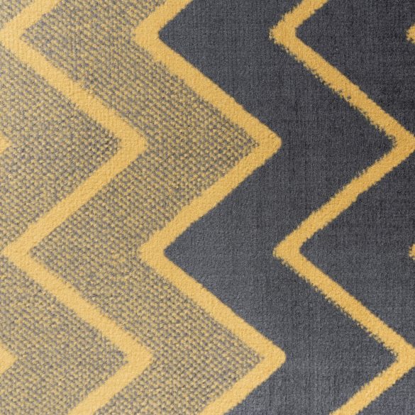 Gustavo 3221 sárga modern cikk-cakk mintás szőnyeg 200x290 cm