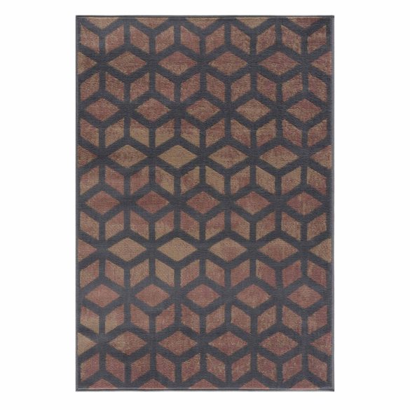 Gustavo 3222 barna geometriai mintás szőnyeg  80x150 cm