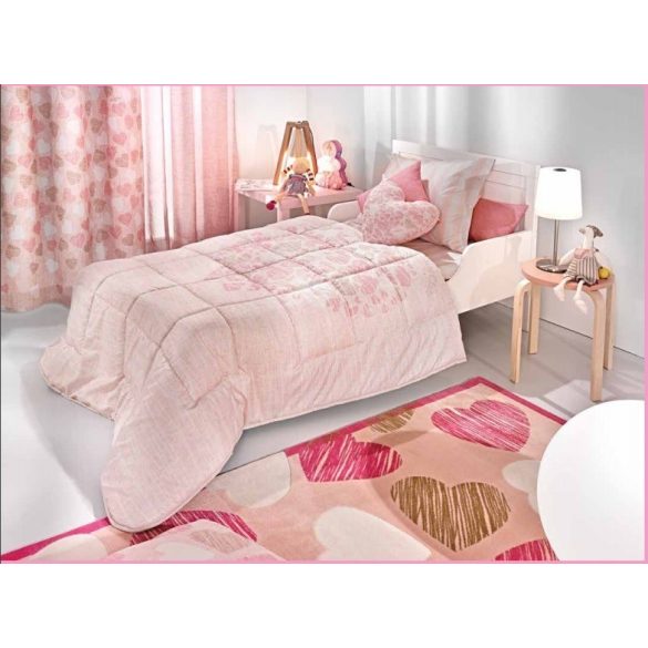 SC Rózsaszín Szívecskés szőnyeg 150x200 cm