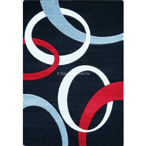 Jakamoz 1352 fekete-piros körös 240x330 cm - KIFUTÓ TERMÉK!