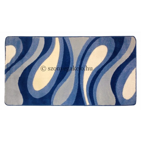 Kék csepp/vízfolyás szőnyeg  80x150 cm