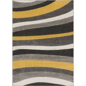Passion L998A_SFI26 szürke-sárga modern szőnyeg 200x280 cm