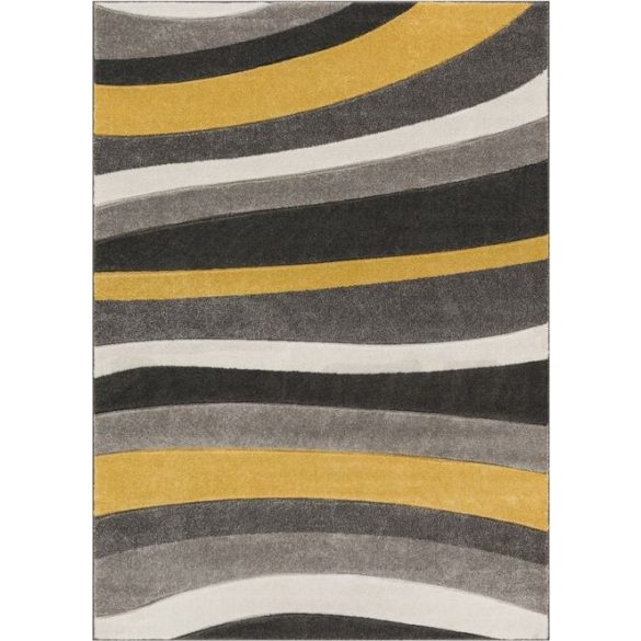 Passion L998A_SFI26 szürke-sárga modern szőnyeg 200x280 cm