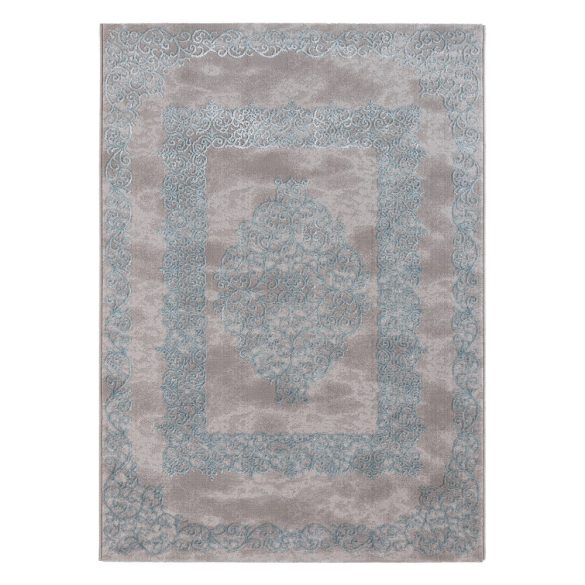 Lara 704 kék modern mintás szőnyeg  80x300 cm