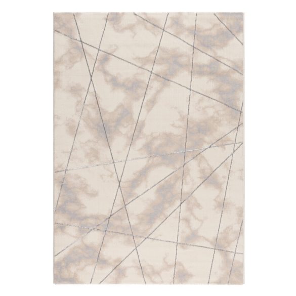 Lara 801 szürke modern geometriai mintás szőnyeg  80x150 cm