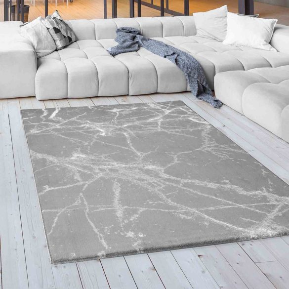 Lara 805 sötétezüst márvány mintás szőnyeg  80x150 cm