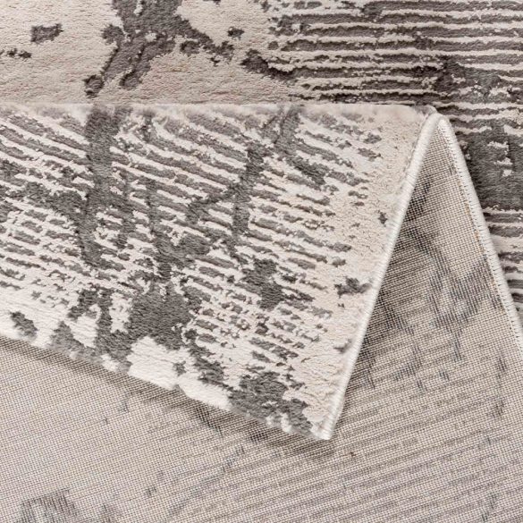 LEXA 1000 bézs szőnyeg szürke márvány mintával  80x300 cm