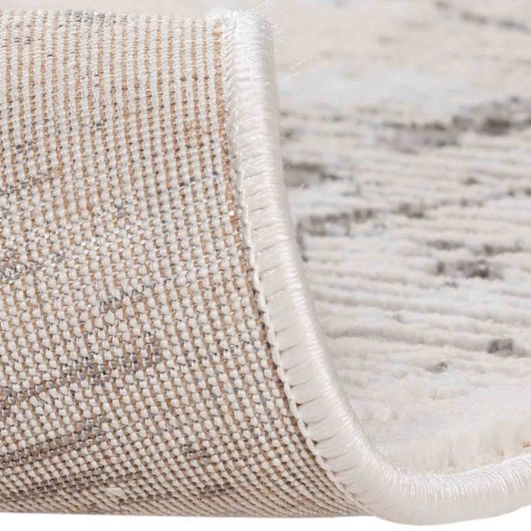 LEXA 1000 bézs szőnyeg szürke márvány mintával  80x300 cm