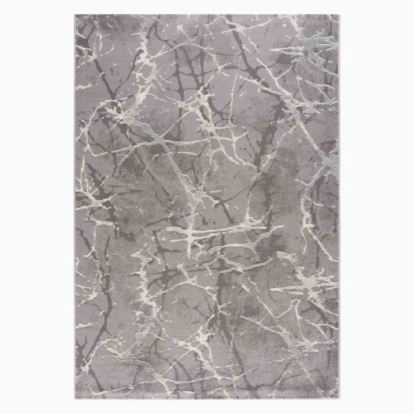 LEXA 3000 szürke szőnyeg szürke márvány mintával  80x150 cm