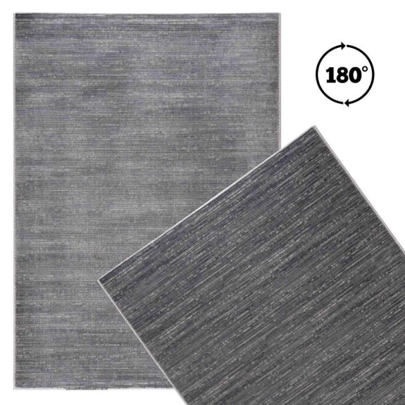 LIMA 5050 minta nélküli sötétszürke szőnyeg 200x290 cm