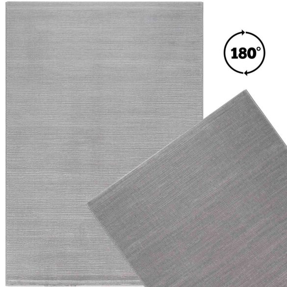 LIMA 6050 minta nélküli szürke szőnyeg 160x230 cm