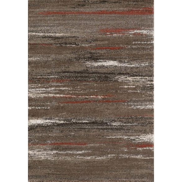 SH Luna 1702 / csíkos mintás barna színű szőnyeg 200x290 cm