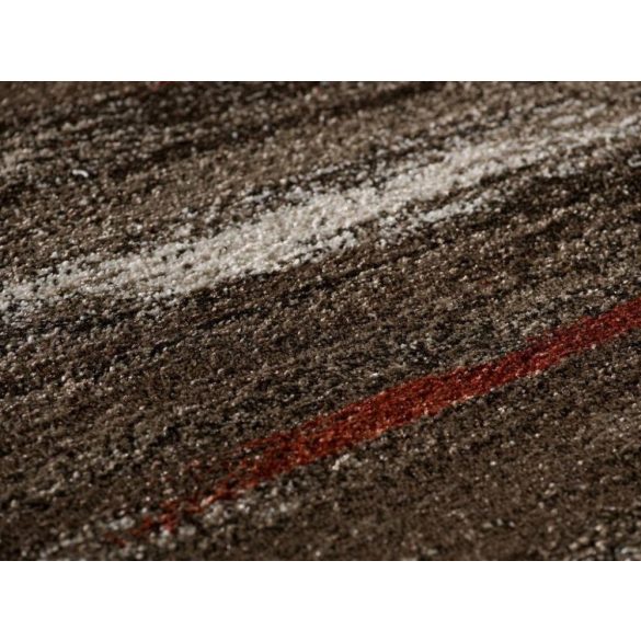SH Luna 1702 / csíkos mintás barna színű szőnyeg 160x230 cm