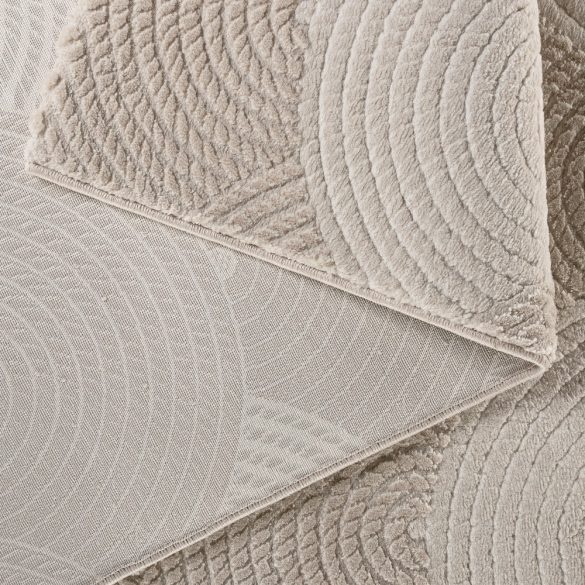 Luxury 6000 bézs modern mintás szőnyeg  80x150 cm