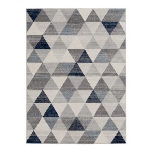 Montana 3710 kék modern mintás szőnyeg 120x170 cm
