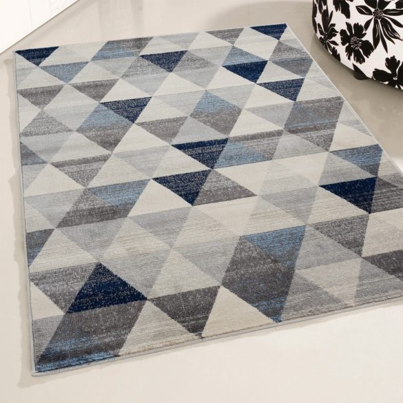 Montana 3710 kék modern mintás szőnyeg 200x290 cm
