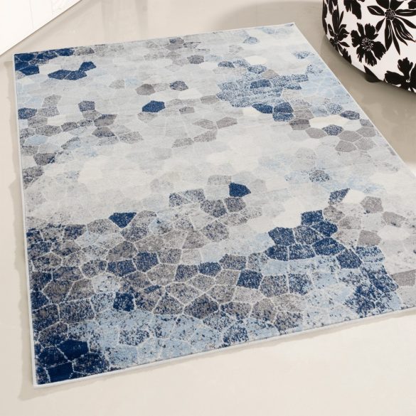 Montana 3712 kék modern mintás szőnyeg 120x170 cm