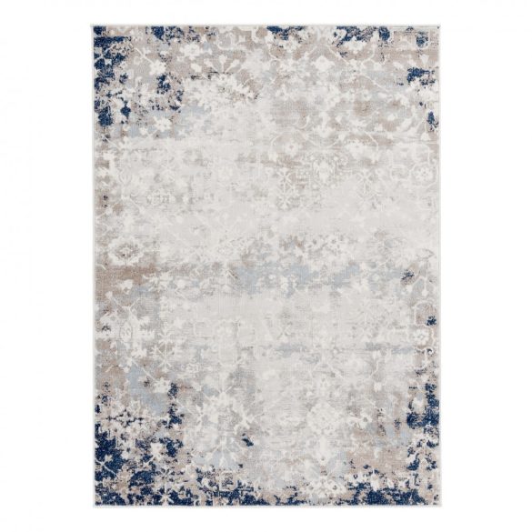 Montana 3720 barna-kék modern mintás szőnyeg  80x150 cm
