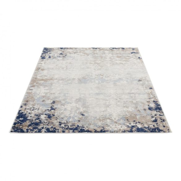 Montana 3720 barna-kék modern mintás szőnyeg  80x150 cm