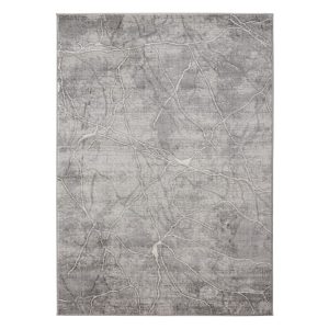 Montana 3740 sötétszürke modern mintás szőnyeg  80x150 cm