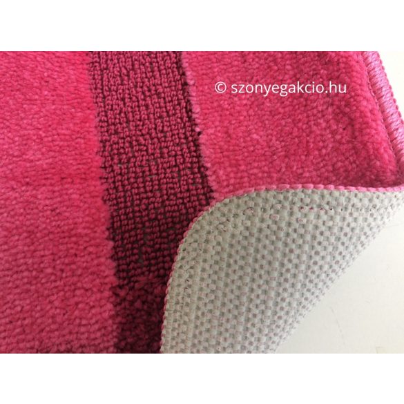 Fürdőszobaszőnyeg rózsaszín vonalas 2 db-os 80x50 cm