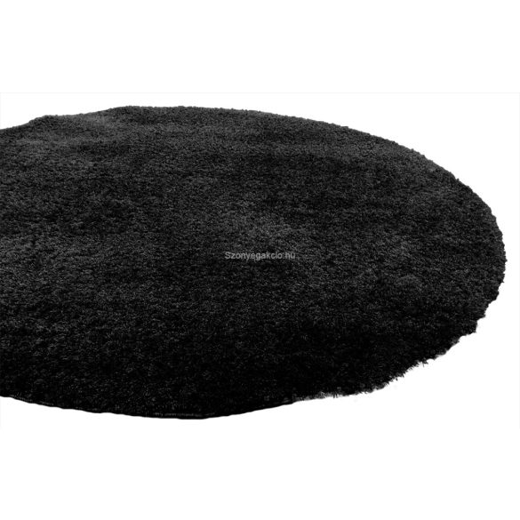 SH Plüss fekete színű kerek szőnyeg 120 cm-es átmérővel