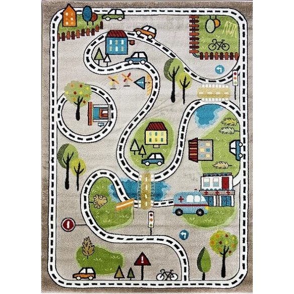 Smart Kids 22919 beige - Utcás bézs gyerekszőnyeg 160x230 cm