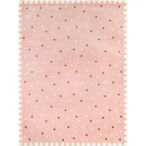 SC Rózsaszín kiscsillagos szőnyeg 150x200 cm