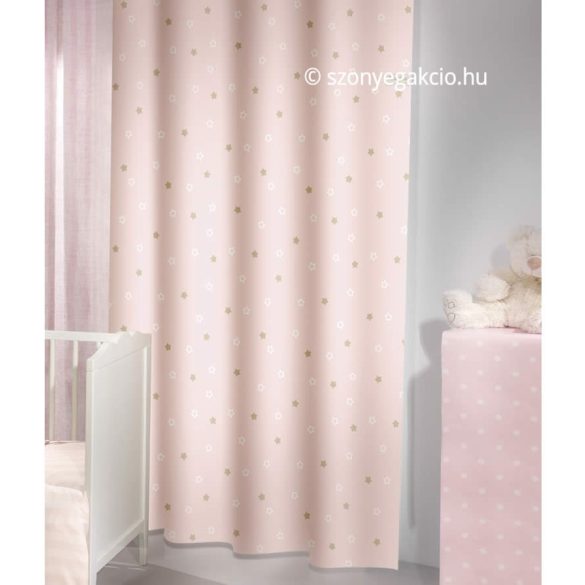 SC Függöny rózsaszín kiscsillagos 160x250 cm