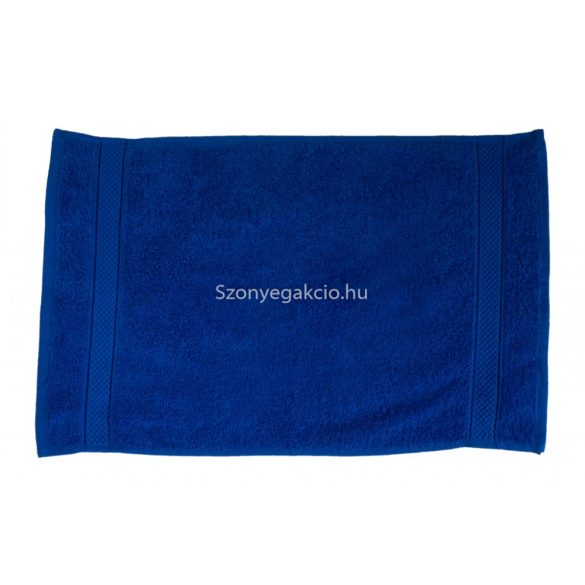 Törölköző 30x50 bordűrös királykék