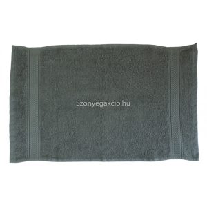 Törölköző 30x50 bordűrös középszürke