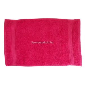 Törölköző 30x50 bordűrös pink