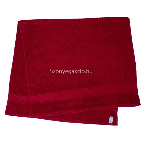 Törölköző 70x130 bordűrös bordó