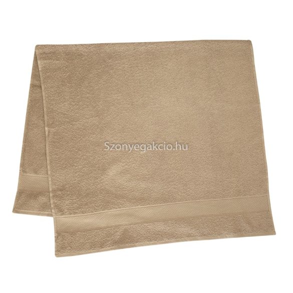 Törölköző 70x130 bordűrös drapp
