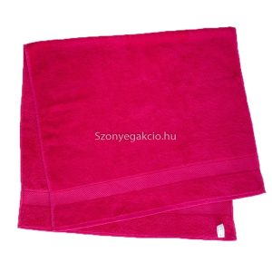 Törölköző 70x130 bordűrös pink