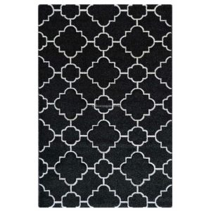Trend 7410 fekete-fehér arab mintás szőnyeg 120x170 cm