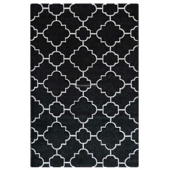 Trend 7410 fekete-fehér arab mintás szőnyeg 200x290 cm