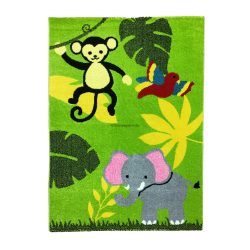   Trendy Kids Zöld dzsungel állatai D231A gyerekszőnyeg 200x280 cm