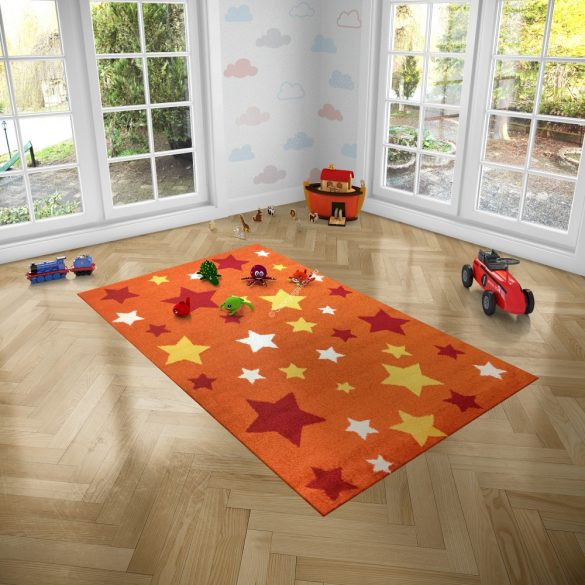 Trendy Kids Narancs csillagos D234A szőnyeg 200x280 cm