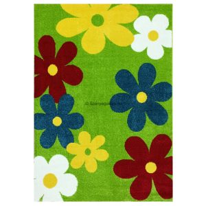 Trendy Kids Zöld virágos D236A szőnyeg 120x170 cm