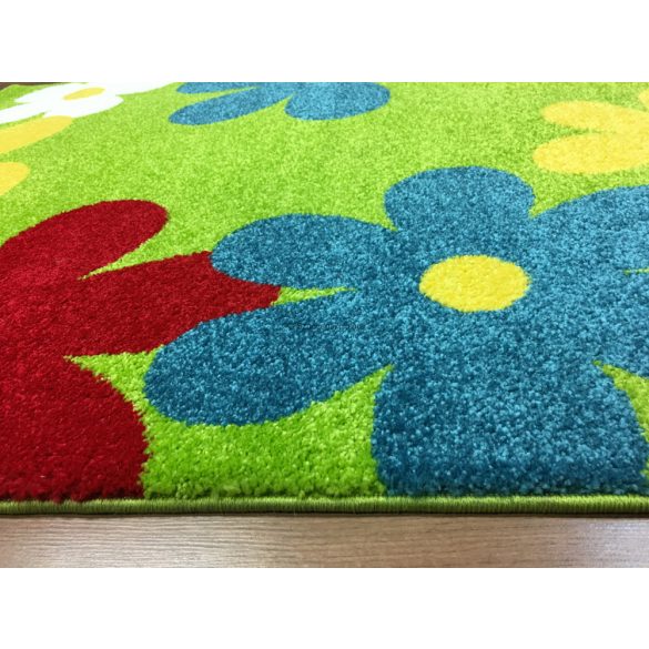 Trendy Kids Zöld virágos D236A szőnyeg 160x230 cm