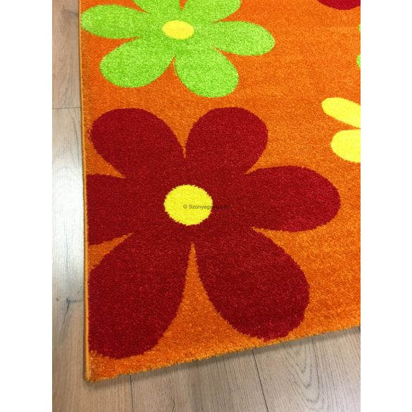 Trendy Kids Narancs virágos D236A szőnyeg 160x230 cm