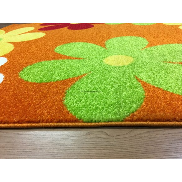 Trendy Kids Narancs virágos D236A szőnyeg 160x230 cm