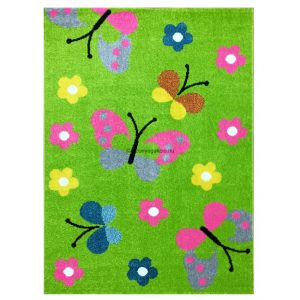 Trendy Kids Zöld pillangós D237A szőnyeg 200x280 cm