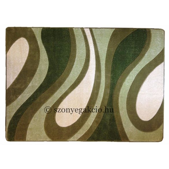 Zöld csepp/vízfolyás szőnyeg  60x110 cm